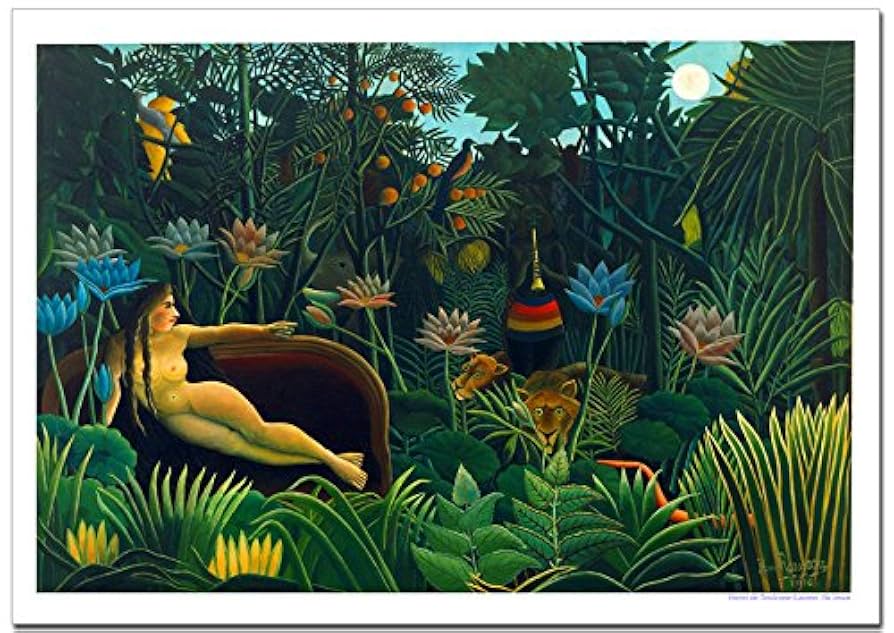 Amazon.co.jp: 世界の名画 ルソー夢 ジークレー技法 高級